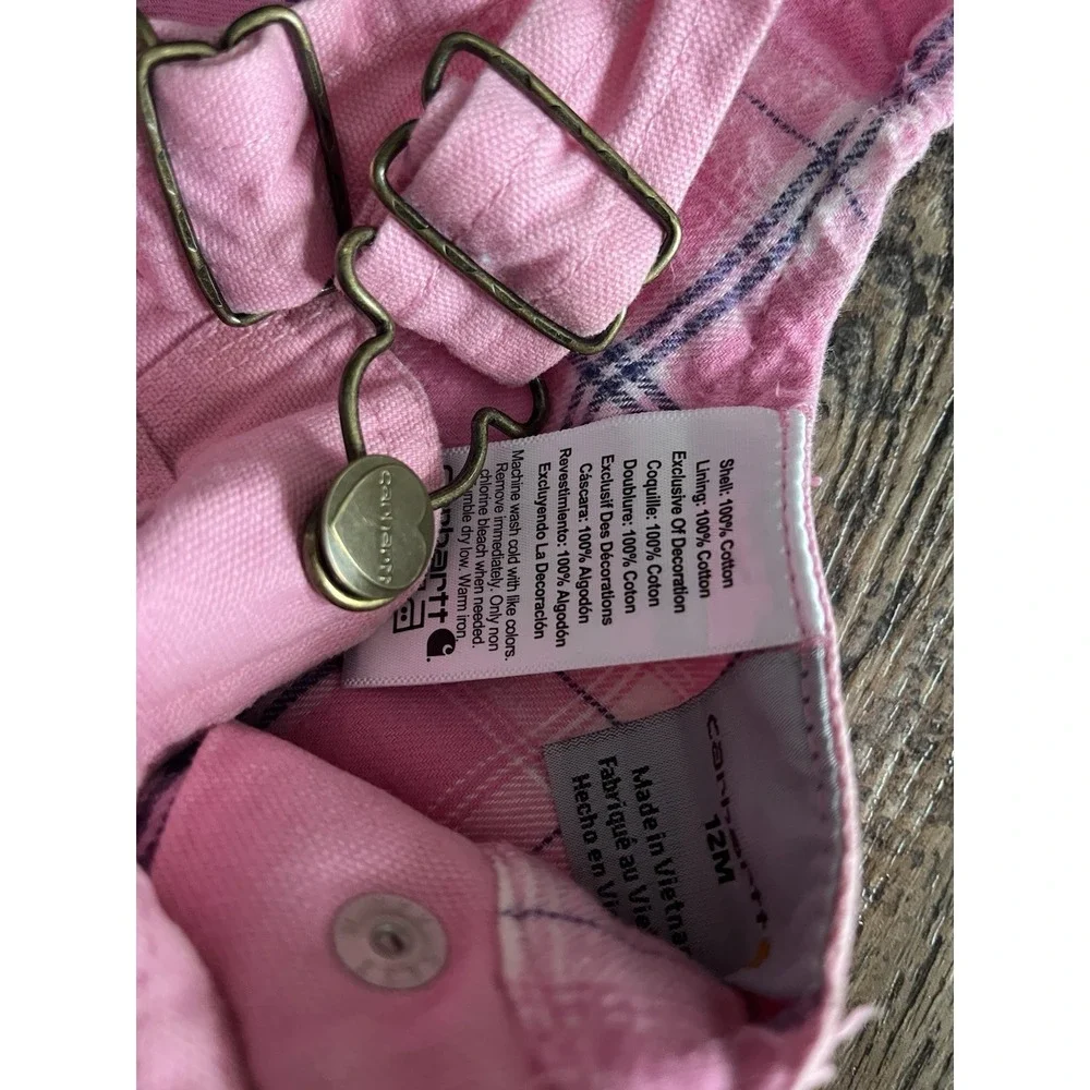 Carhartt Bibs Girls Size 12 Months Lined